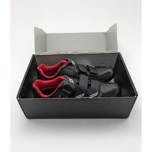 Womens Peloton Cycling Shoes PL-SH-02 Black Red Excellent! Peloton-D-21 Size 9.5